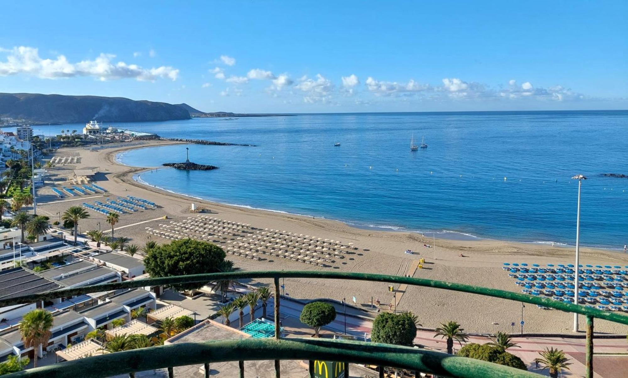 Frontal Ocean View Torres Del Sol Daire Los Cristianos  Dış mekan fotoğraf