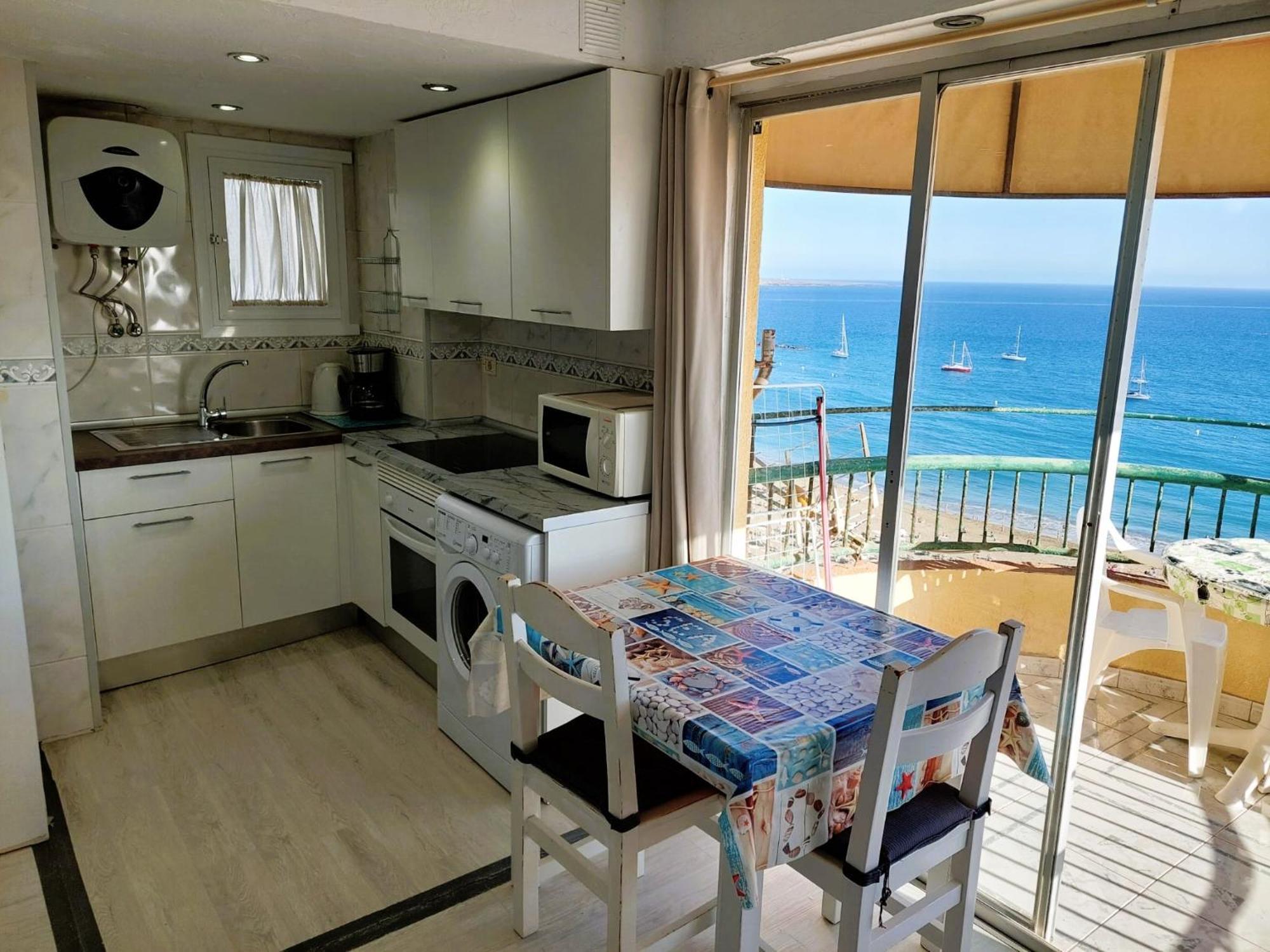 Frontal Ocean View Torres Del Sol Daire Los Cristianos  Dış mekan fotoğraf