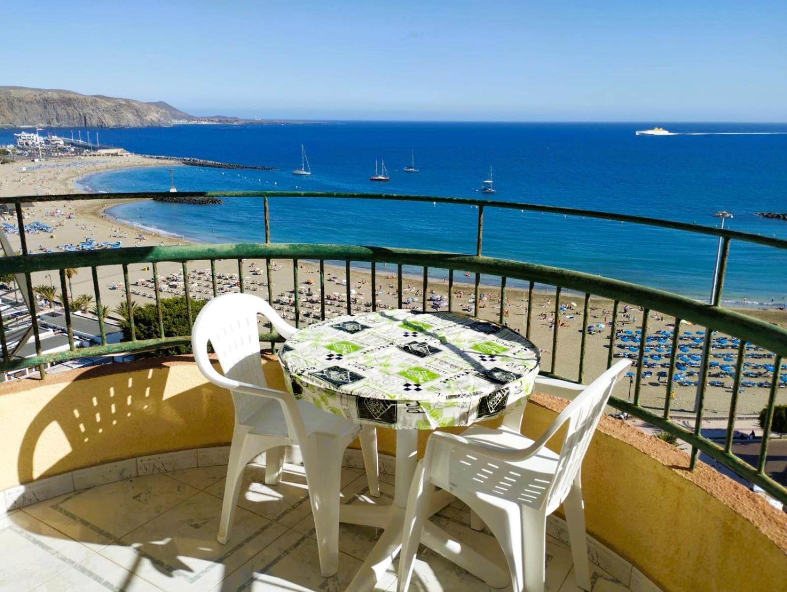 Frontal Ocean View Torres Del Sol Daire Los Cristianos  Dış mekan fotoğraf